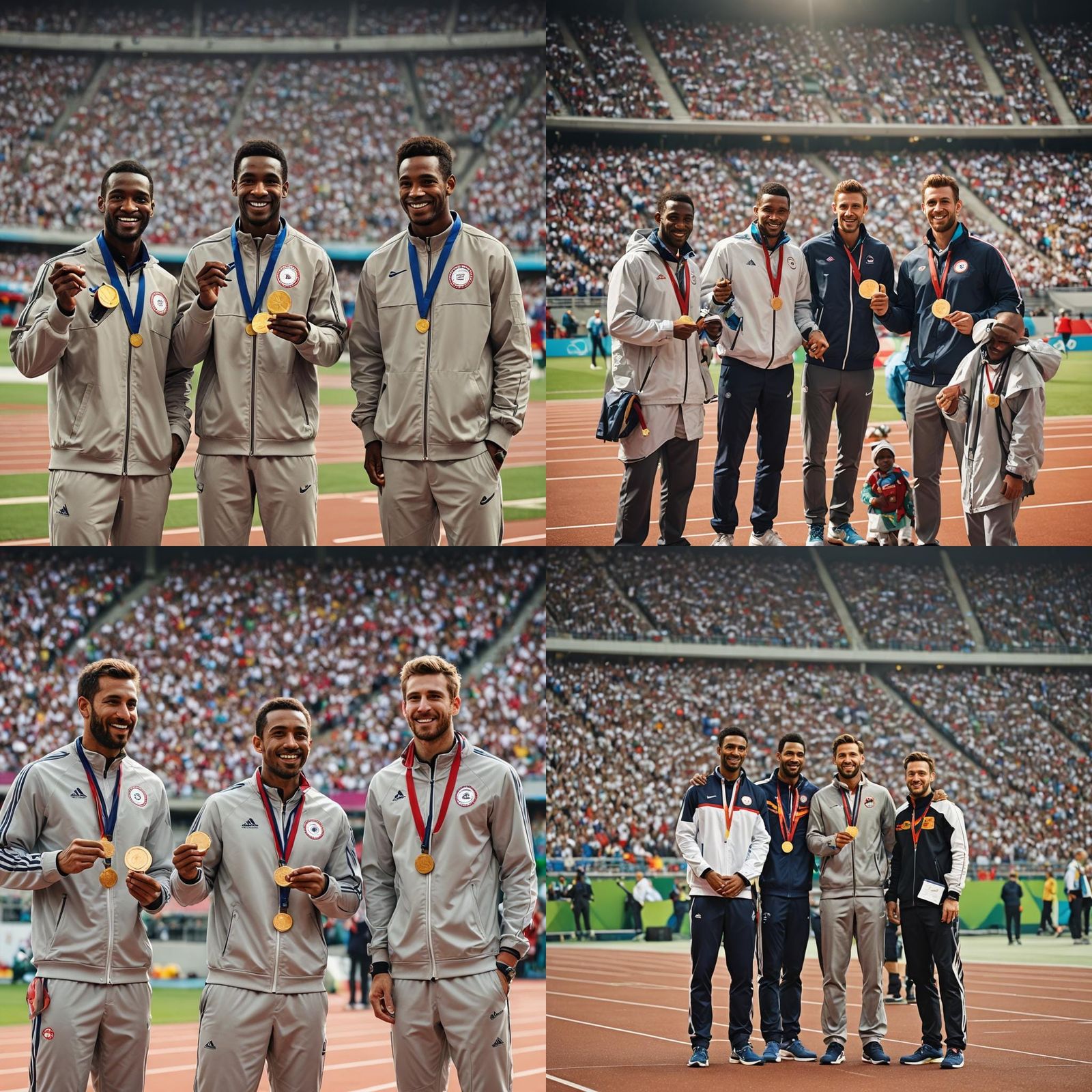 Olympic Medalists on Podium, Professional Photography