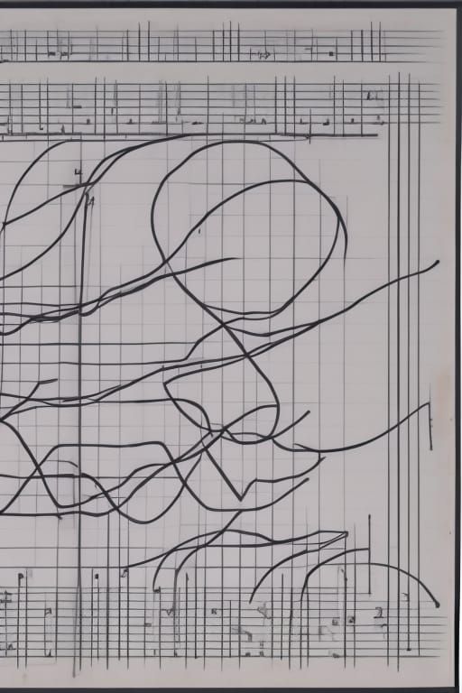 Complex Graphic Score Inspired by Experimental Music