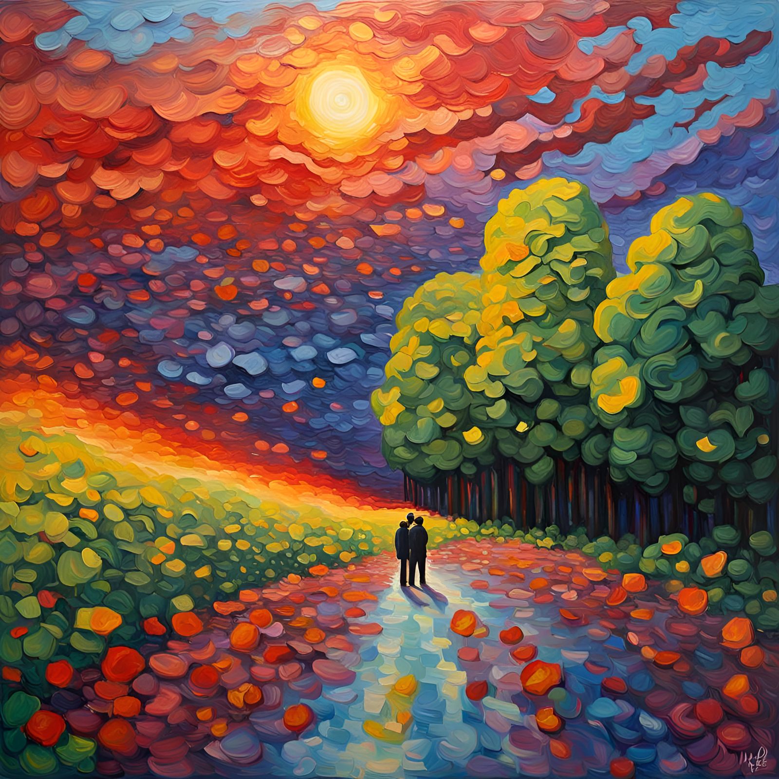 LGBT Veterans Remembrance Day in Expressionist Oil