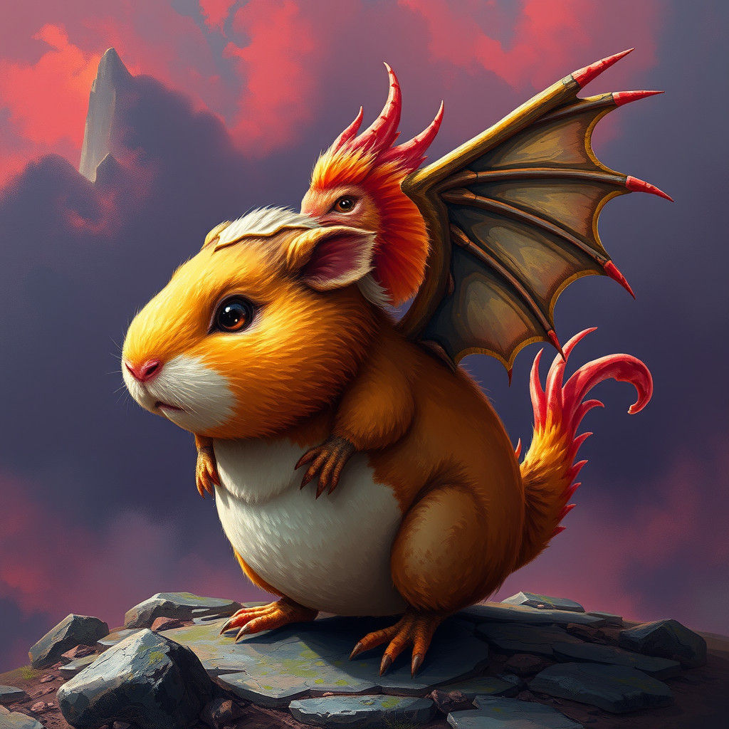 Fantastical Muffin Creature in Fantasy Game Style