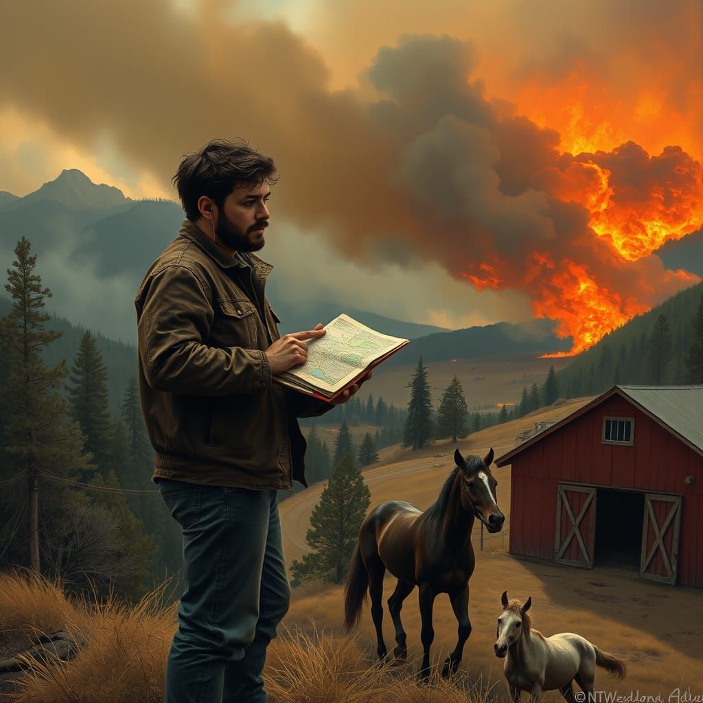 Rancher Battles Fierce Wildfire in Sierra Nevada Foothills