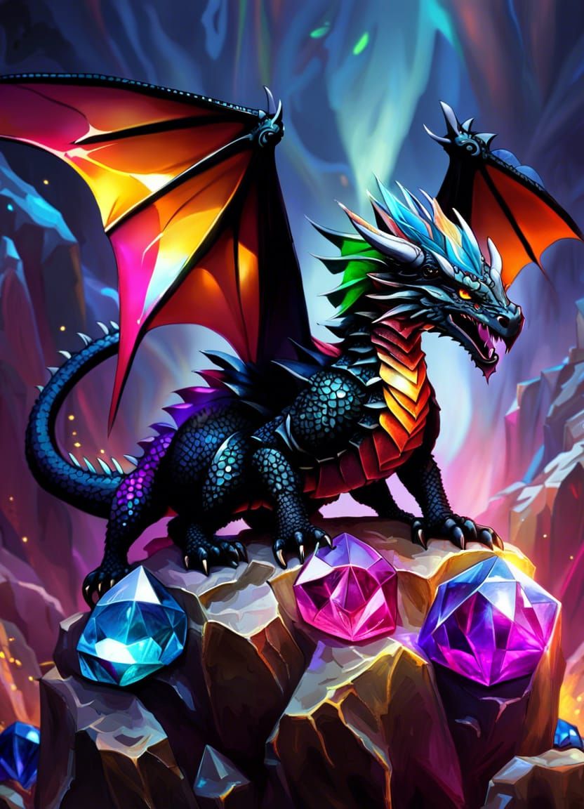 Cosmic Crystal Dragon