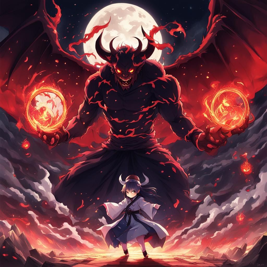 Oni Demon Summons Evil Spirit: Anime Key Visual