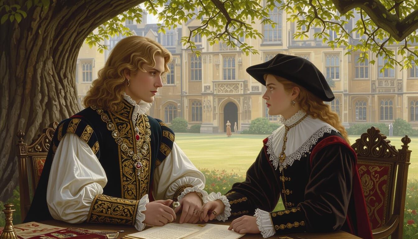 Secret Rendezvous at Cambridge in Renaissance Style
