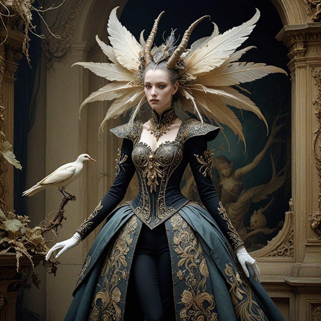 Princess Anna in Whimsical Avant-Garde Fashion