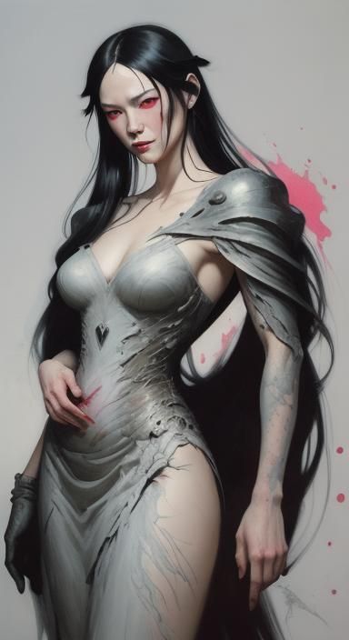 Dark Portrait with Handprint in Chiaroscuro Style