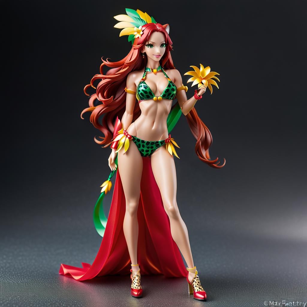 Brazilian Carnival Action Figure in Professional Photo