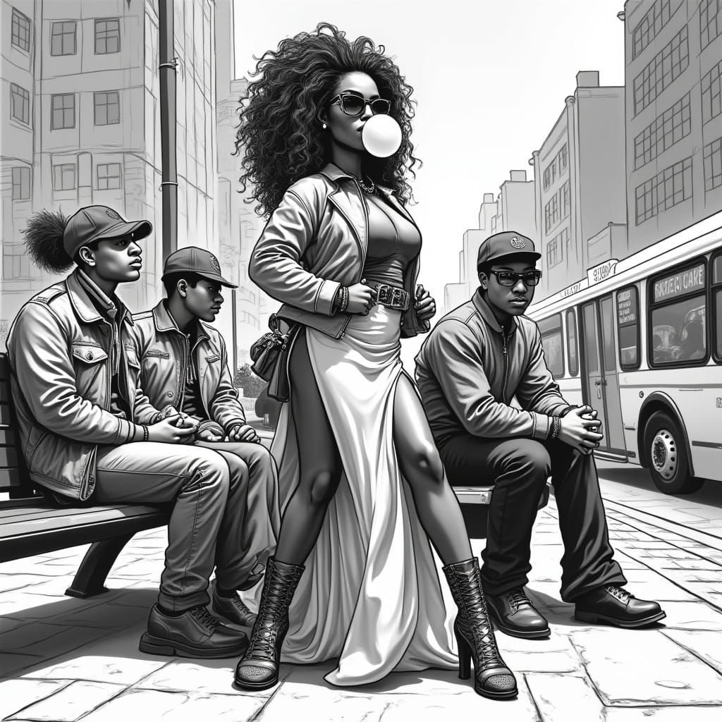 Confident Drag Queen Shines in NYC City Streets