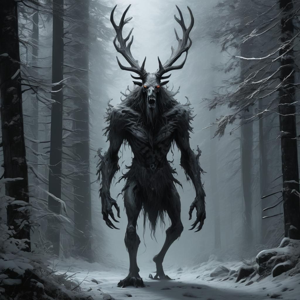 Monochrome Wendigo: A Study in Fear