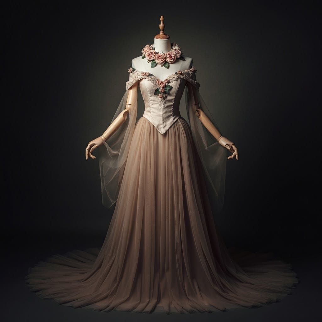 Ethereal Medieval Fantasy Dress Form in Regal Splendor