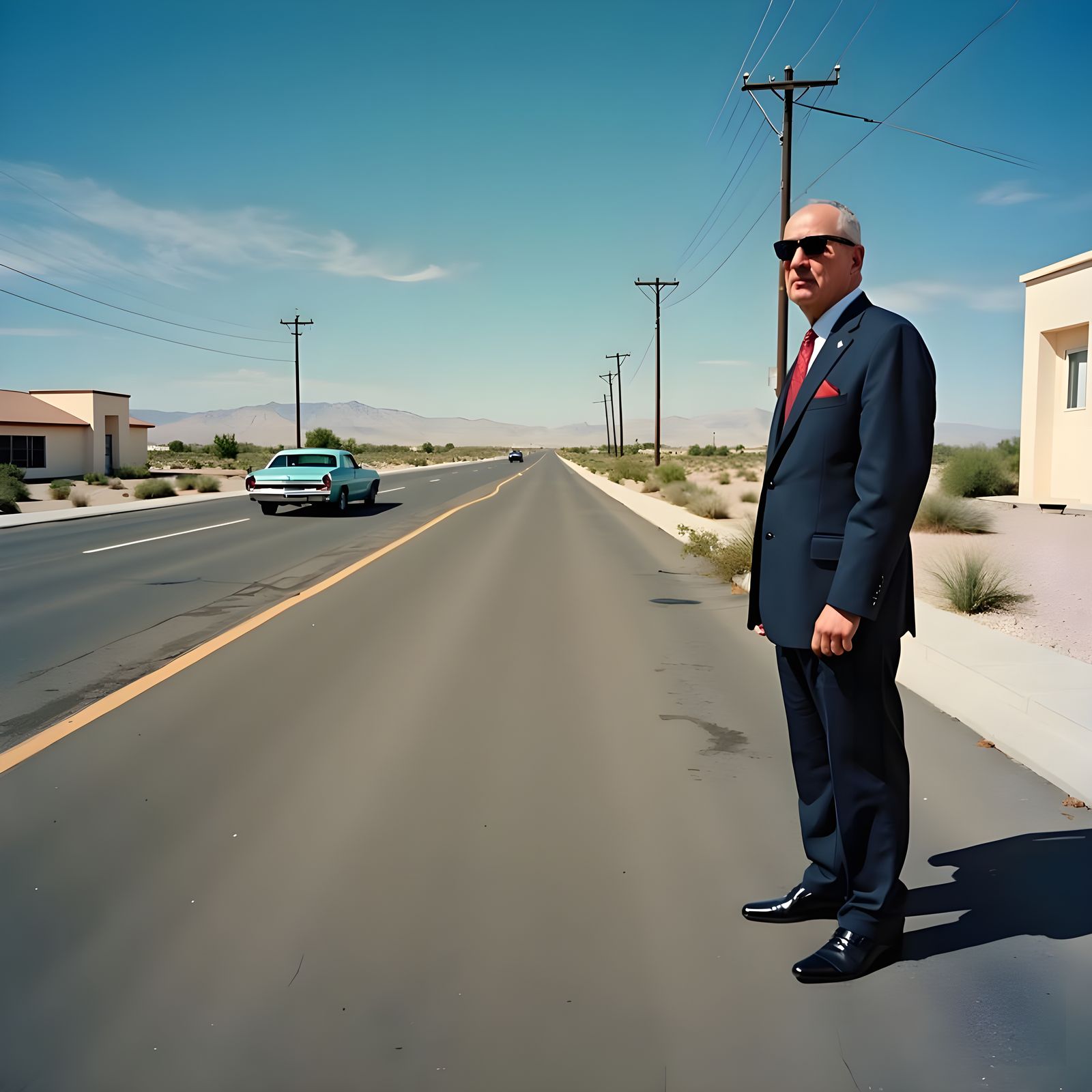 Las Vegas Street Photography in Realistic Style