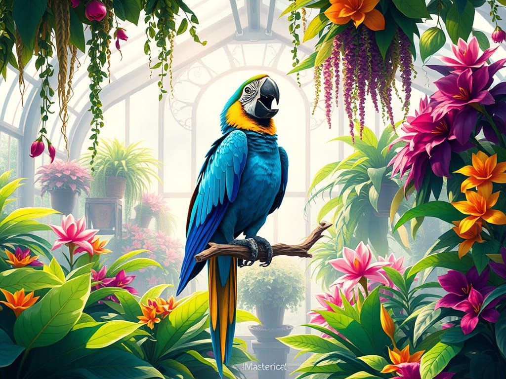 Joyous Macaw Song Creates River of Color