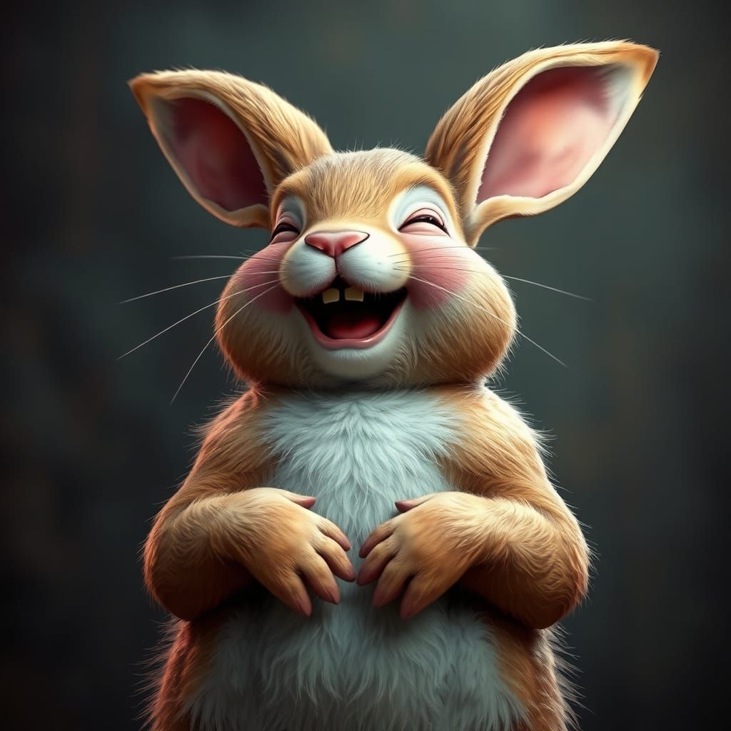 Rabbit Laughing: Detailed Matte Painting in Unreal Engine 5