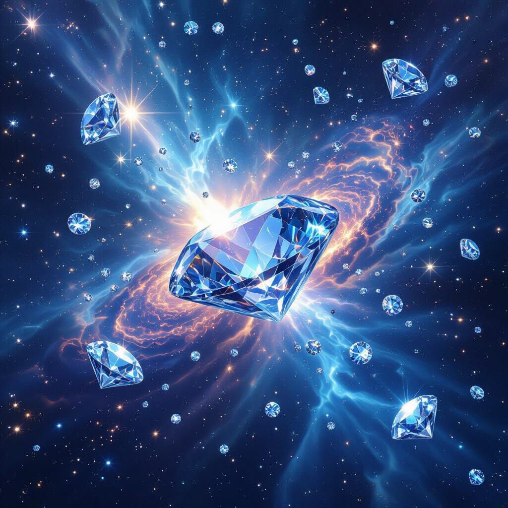 Billions of Diamonds in Cosmic Nebula