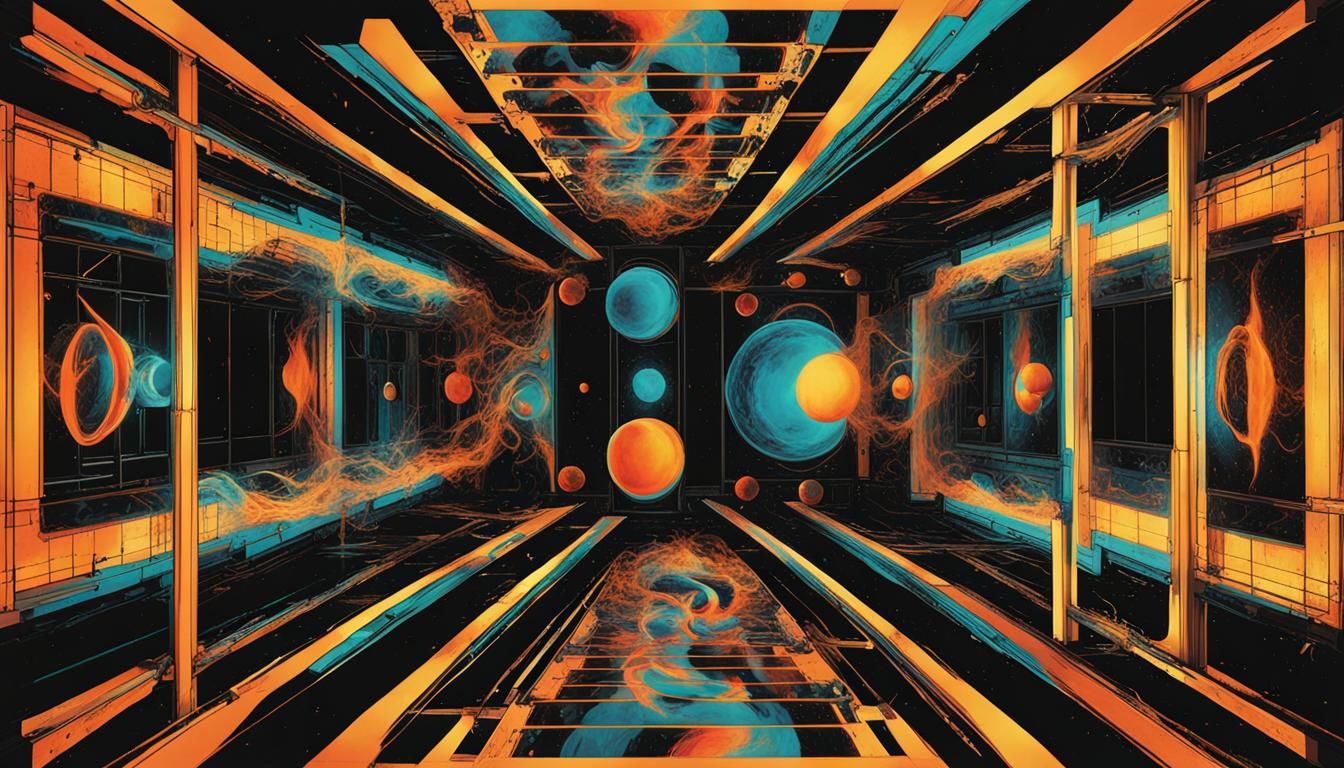 Drops of Fire At Zero Gravity