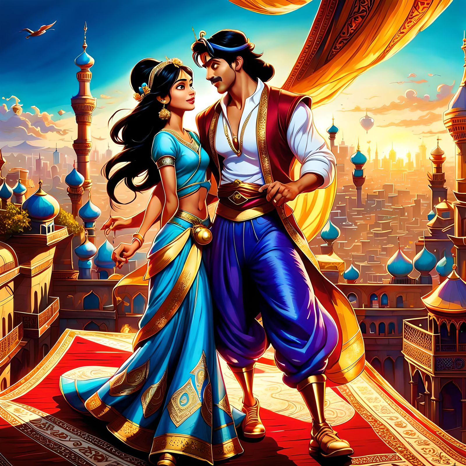 Jasmine and Aladdin's Magic Carpet Ride