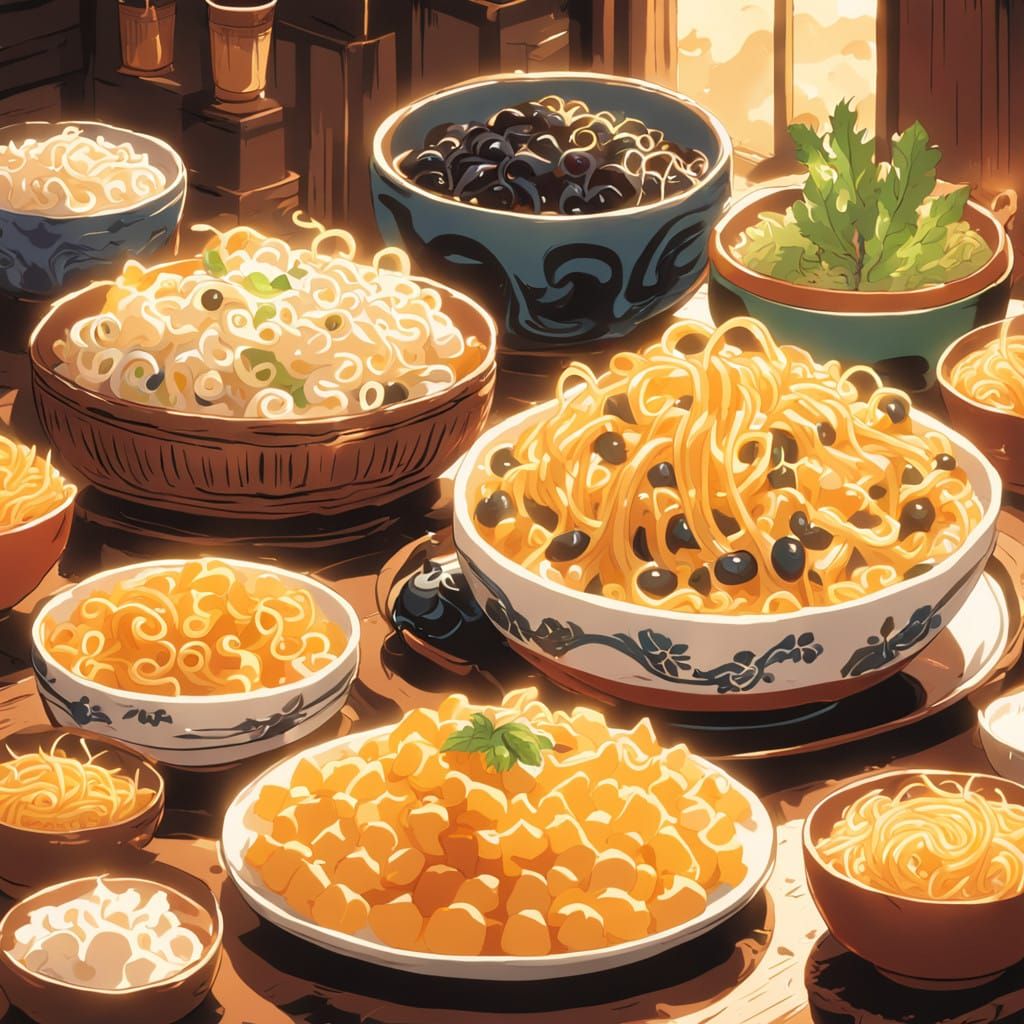 Macaroni Demons in Anime-Inspired Bowls