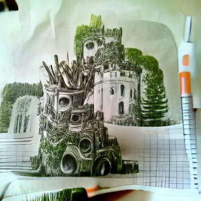 Enchanted Tree Castle in Mystical Forest