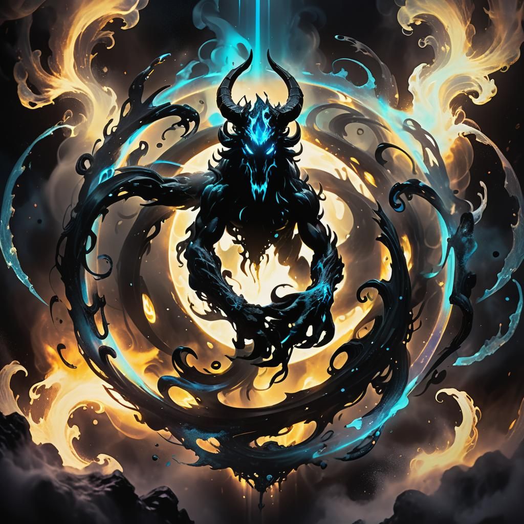 Mystical Creature in Dark Fantasy Concept Art