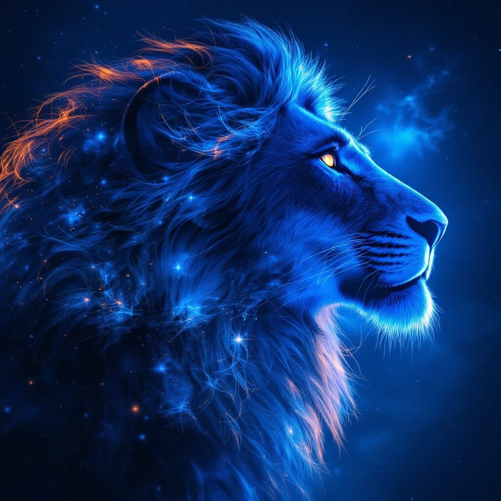 Mufasa in Celestial Double Exposure