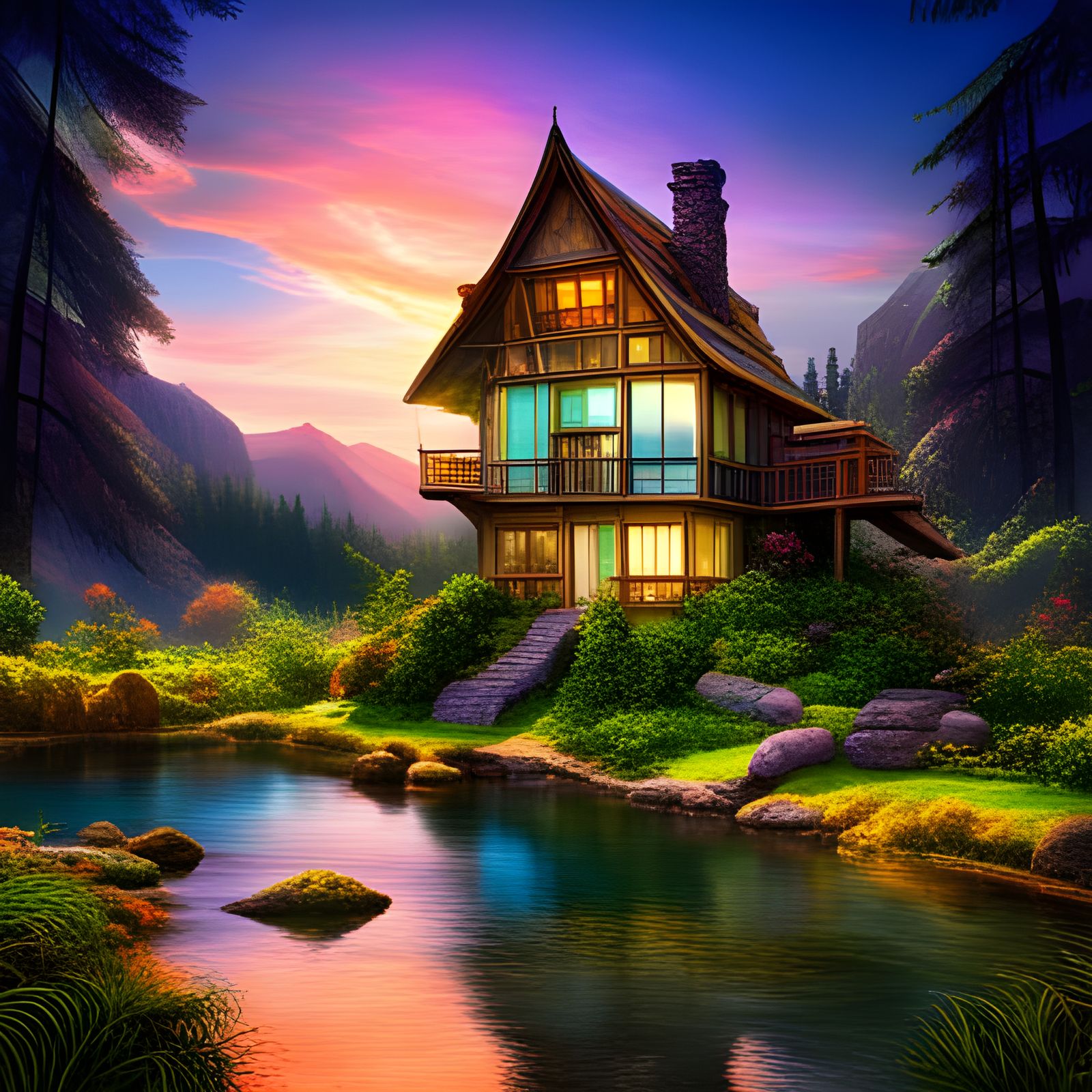 A secluded rest stop