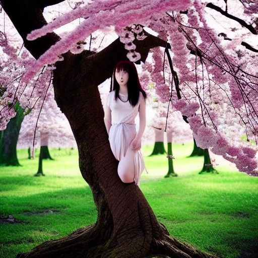 Sakura Tree Dryad: A Film Still