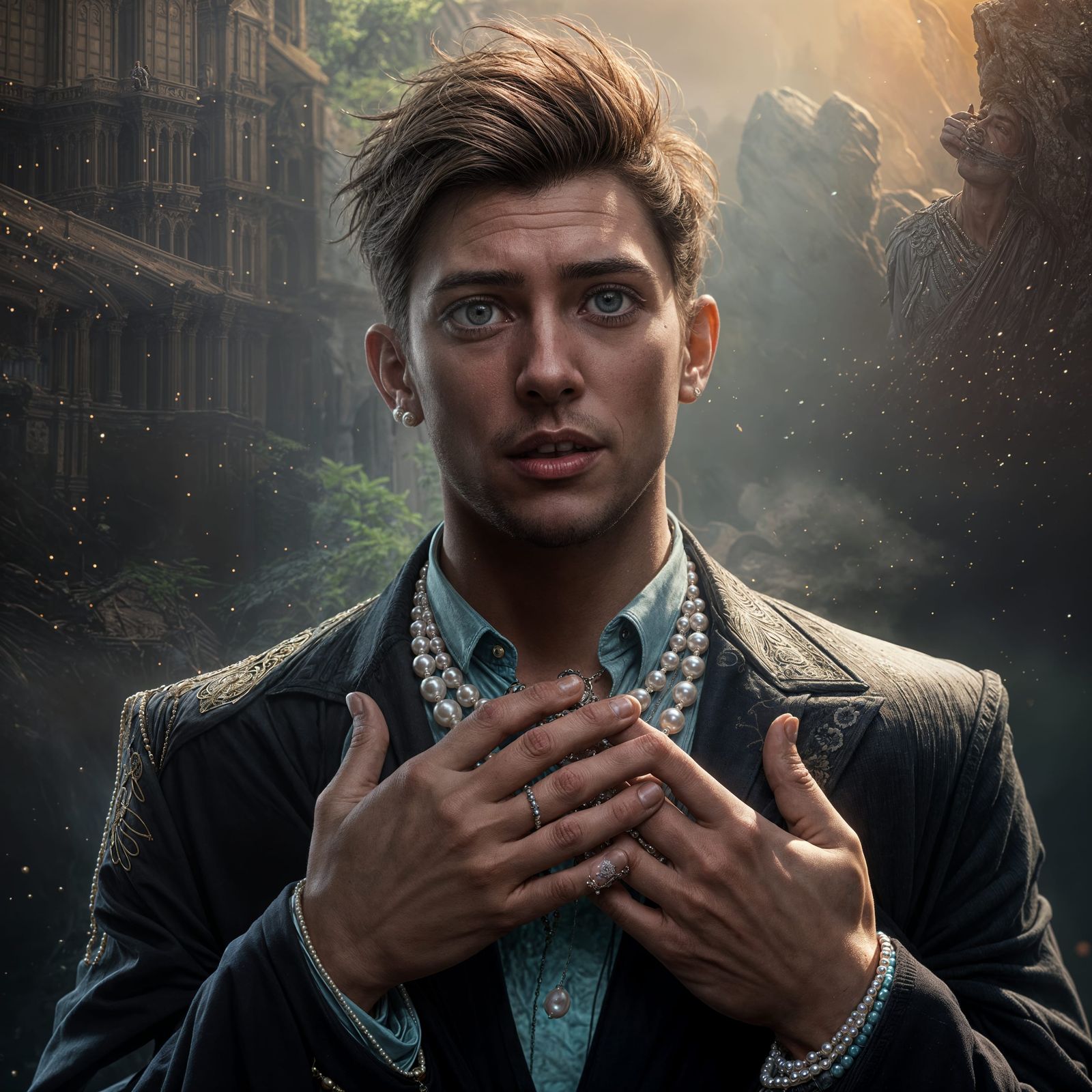 Handsome Young Man in Shock at Untrue Accusations