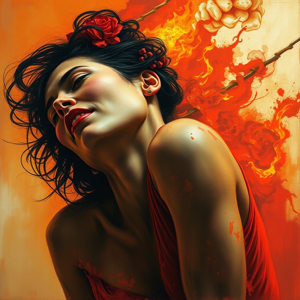 Fervent Passion Ignites the Soul in a Blaze of Color