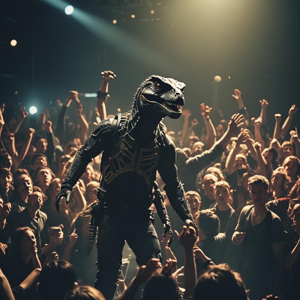 Dramatic Live Music Show: Cinematic Film Still