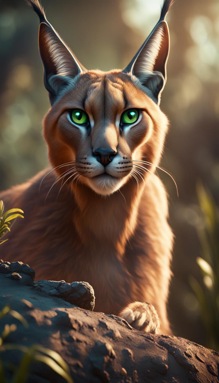Floppa the Caracal: Detailed Matte Painting