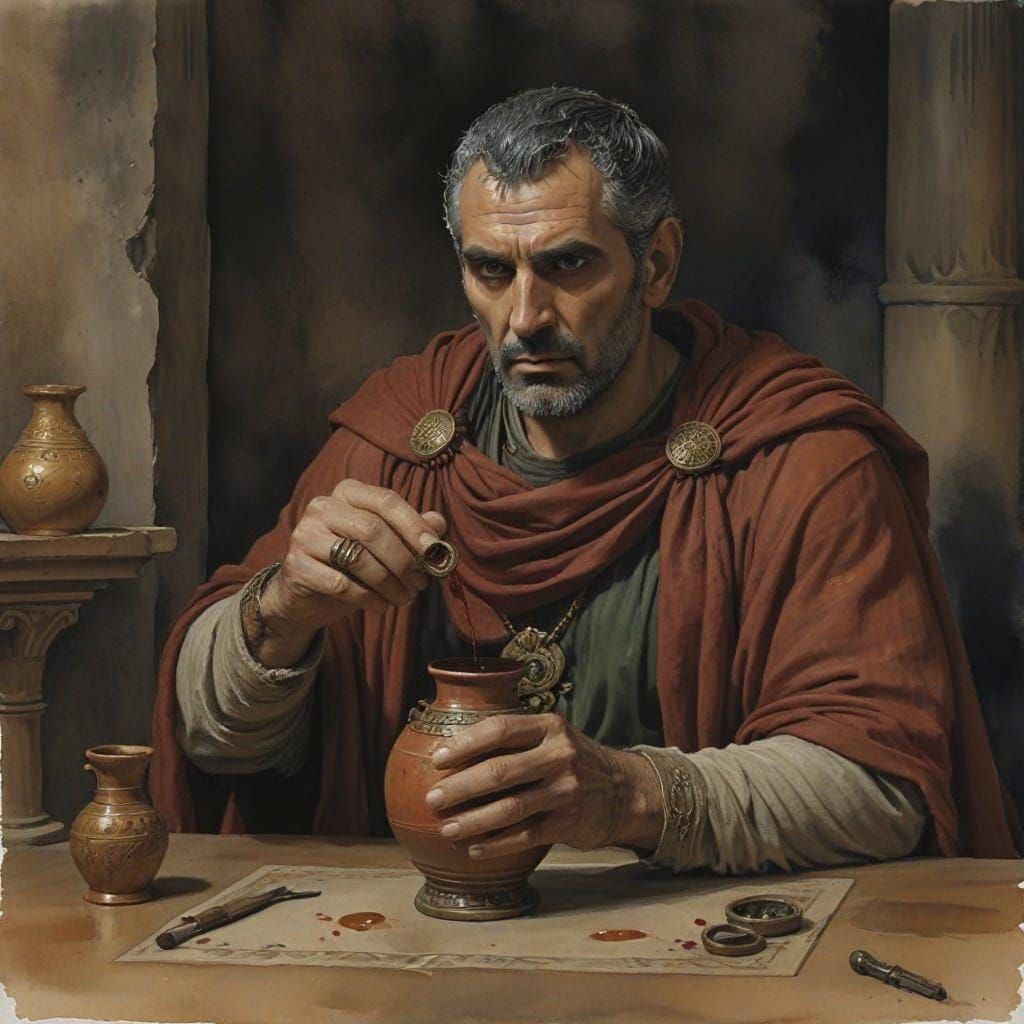 Man Pouring Liquid with Anatomically Correct Hand