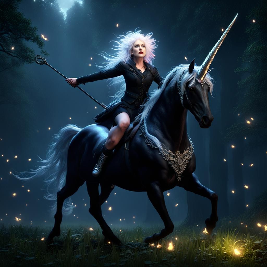 Cyndi Lauper on Unicorn: Dark Fantasy Concept Art