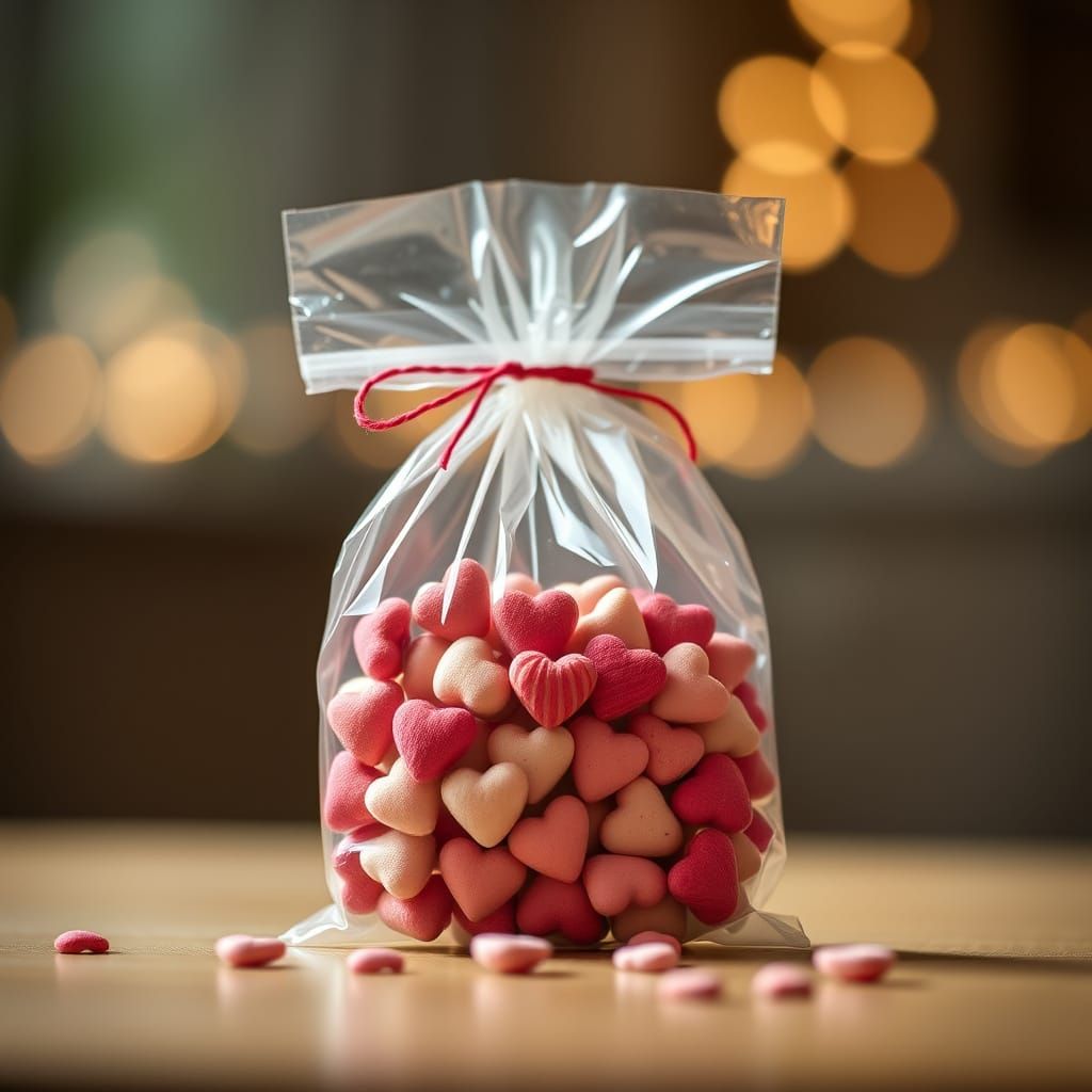 Romantic Conversation Hearts in a Vintage Candy Box