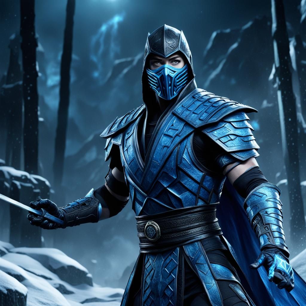 Peyton List as Sub-Zero in Mortal Kombat