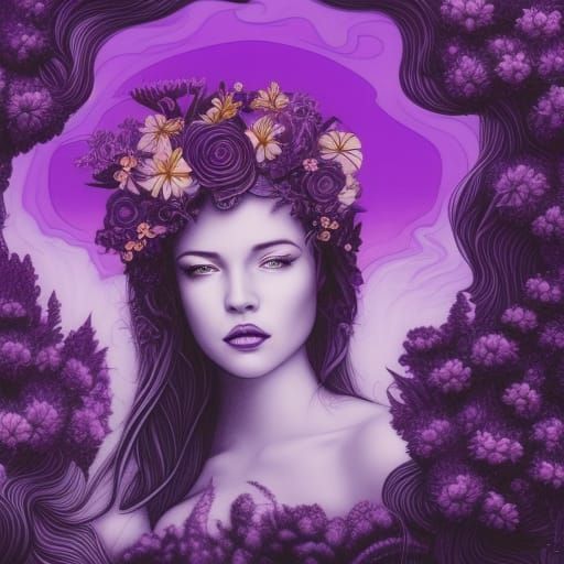 Island Art: Kissing Silhouette with Hibiscus Flower