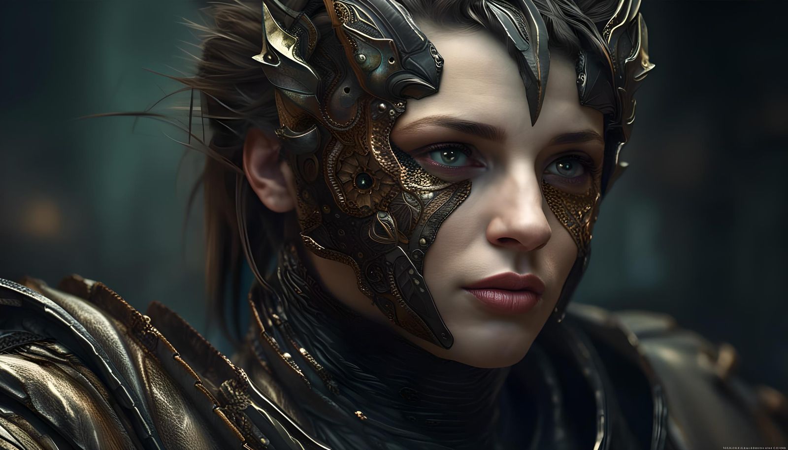 Dragon in Futuristic Military Clothing