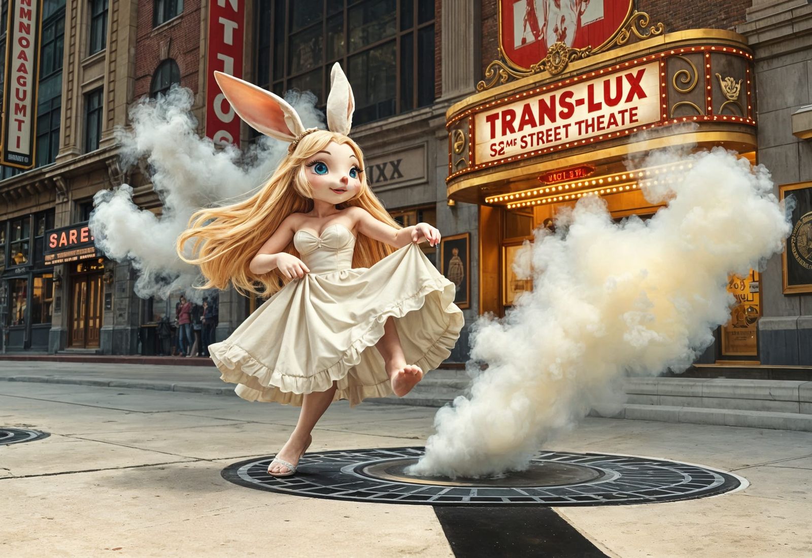 Bunny Woman's Marilyn Monroe Moment in New York