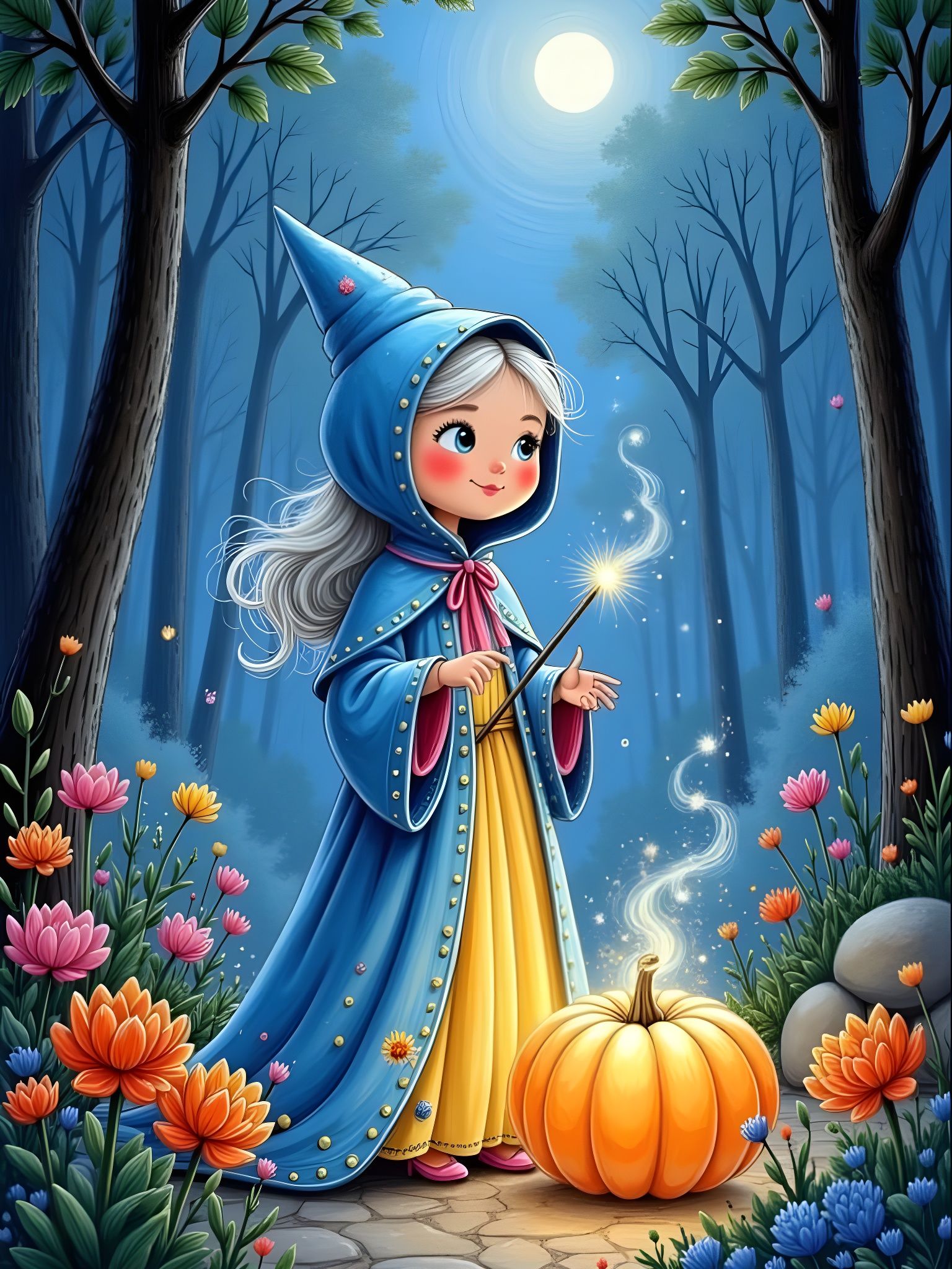Fairy Godmother Transforms Pumpkin to Carriage in Enchanted ...