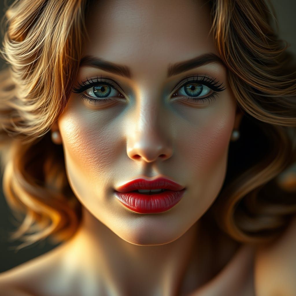 Seamless Blend of Angelina Jolie and Marilyn Monroe