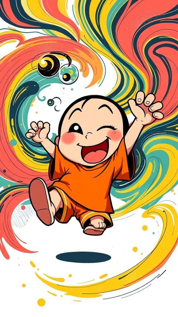 Cheeky Shinchan Dances with Anime Vibrance