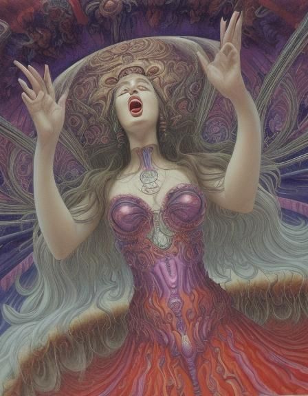 Surreal Opera Singer Sweeps Audience to Sky