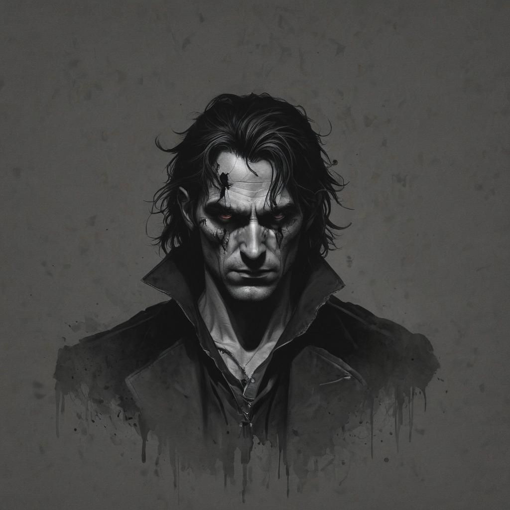 Grimdark Scene in Dark Fantasy Style