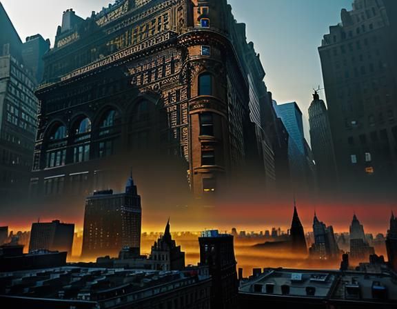 Apocalyptic Flatiron Building, New York City