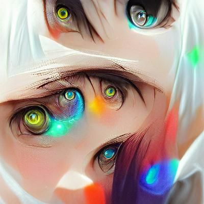 Colorful Heterochromia Pencil Sketch Artstation