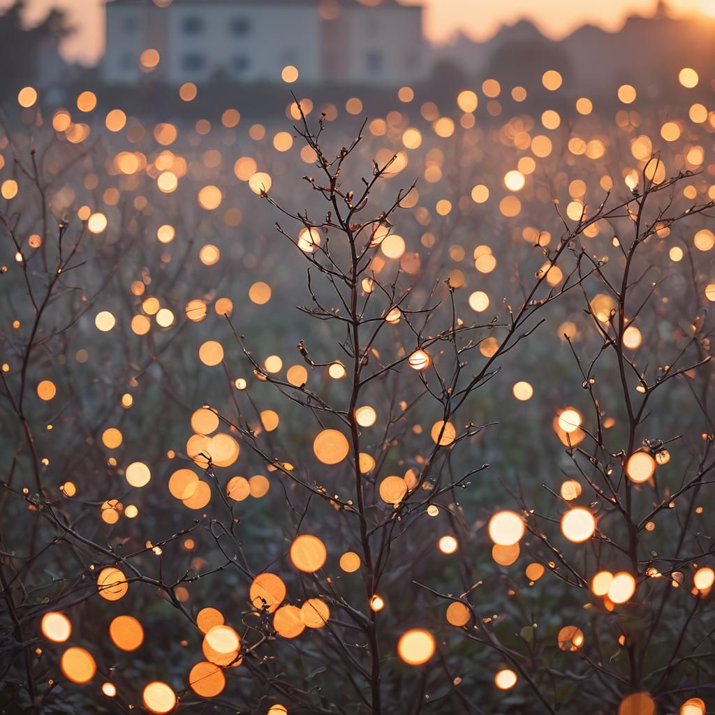Stunning Sunset Captured with Bokeh and Natural Light