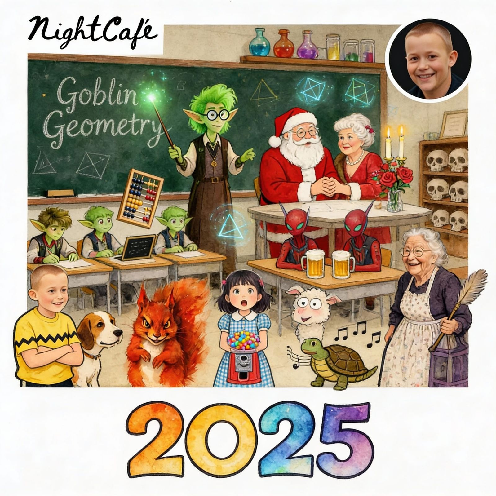 AI Art Collage of 2025 Highlights