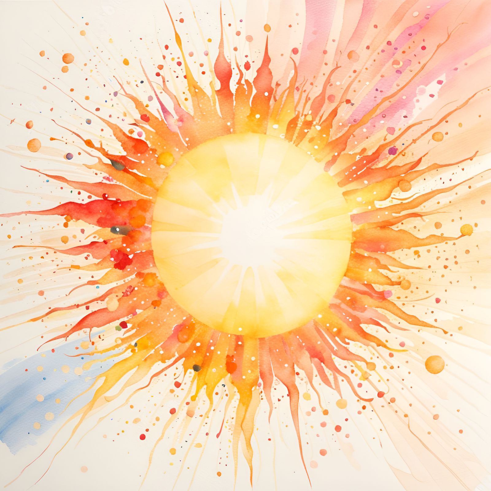 Watercolor Sun