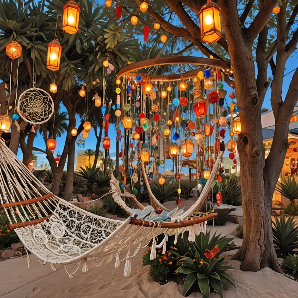 Enchanted Las Vegas Hammock Dreamscape at Sunset