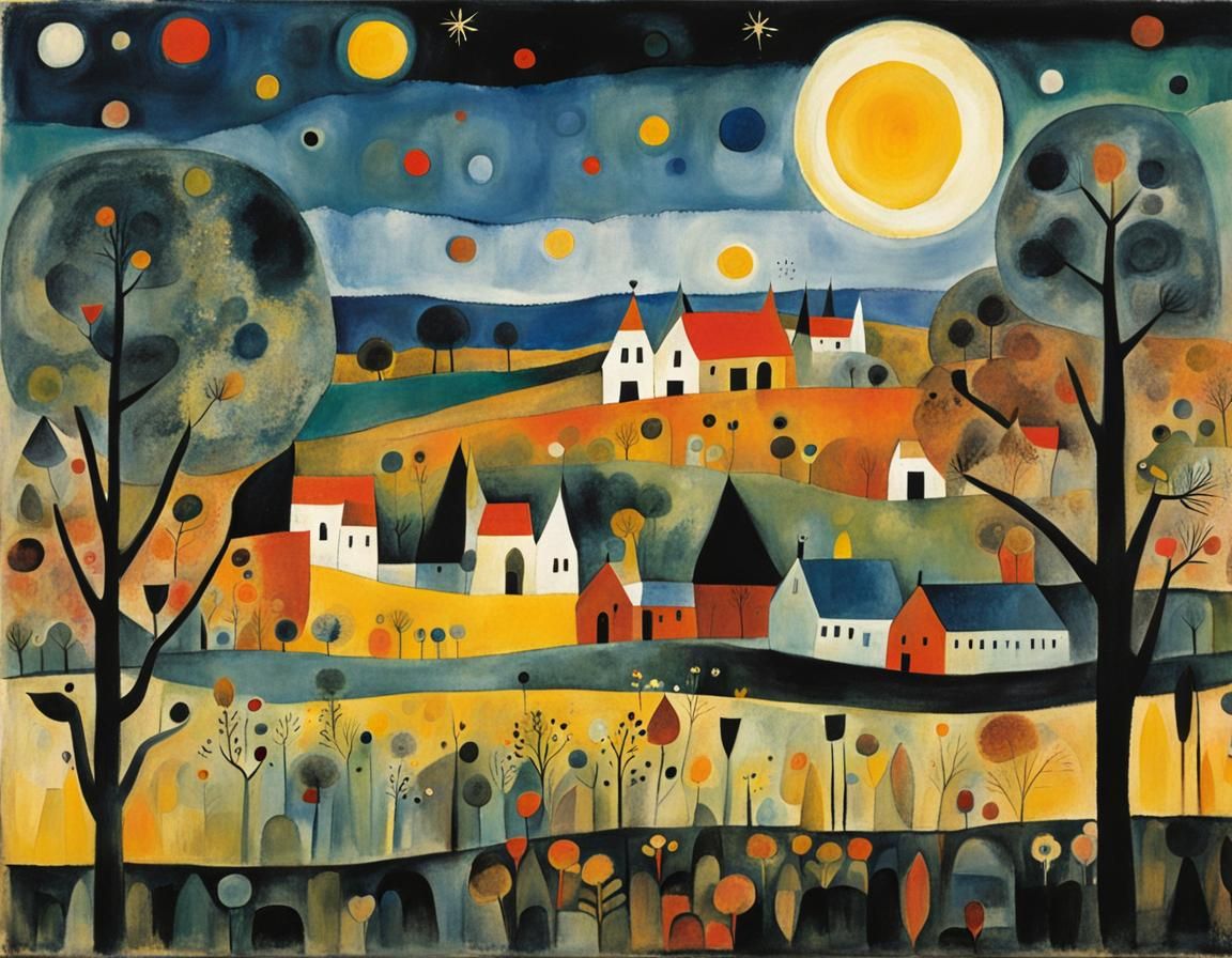 Surrealist Art in Abstract Expressionism Style