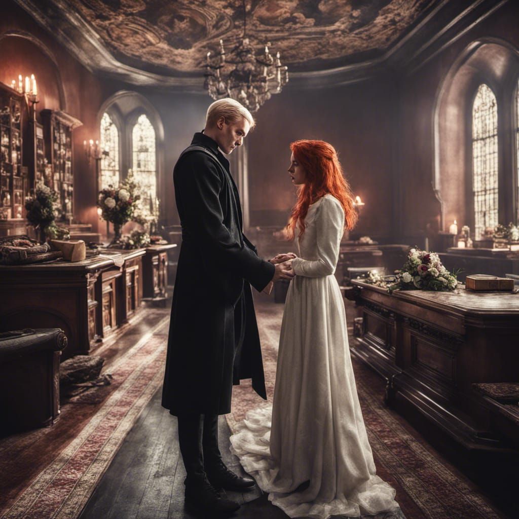 Draco Malfoy's Wedding: Hyperrealistic Digital Art